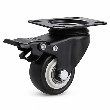 Plate Caster with Brake
